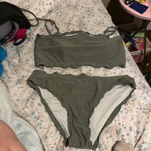 Olive Green Large Zaful Bikini.